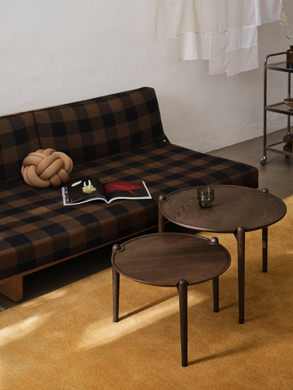 Aria coffee table, 50 cm, low, dark oak