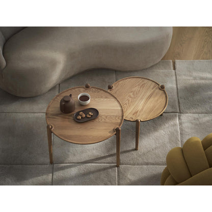 Design House Stockholm Aria Coffee Table Ø60 High Dark Oak