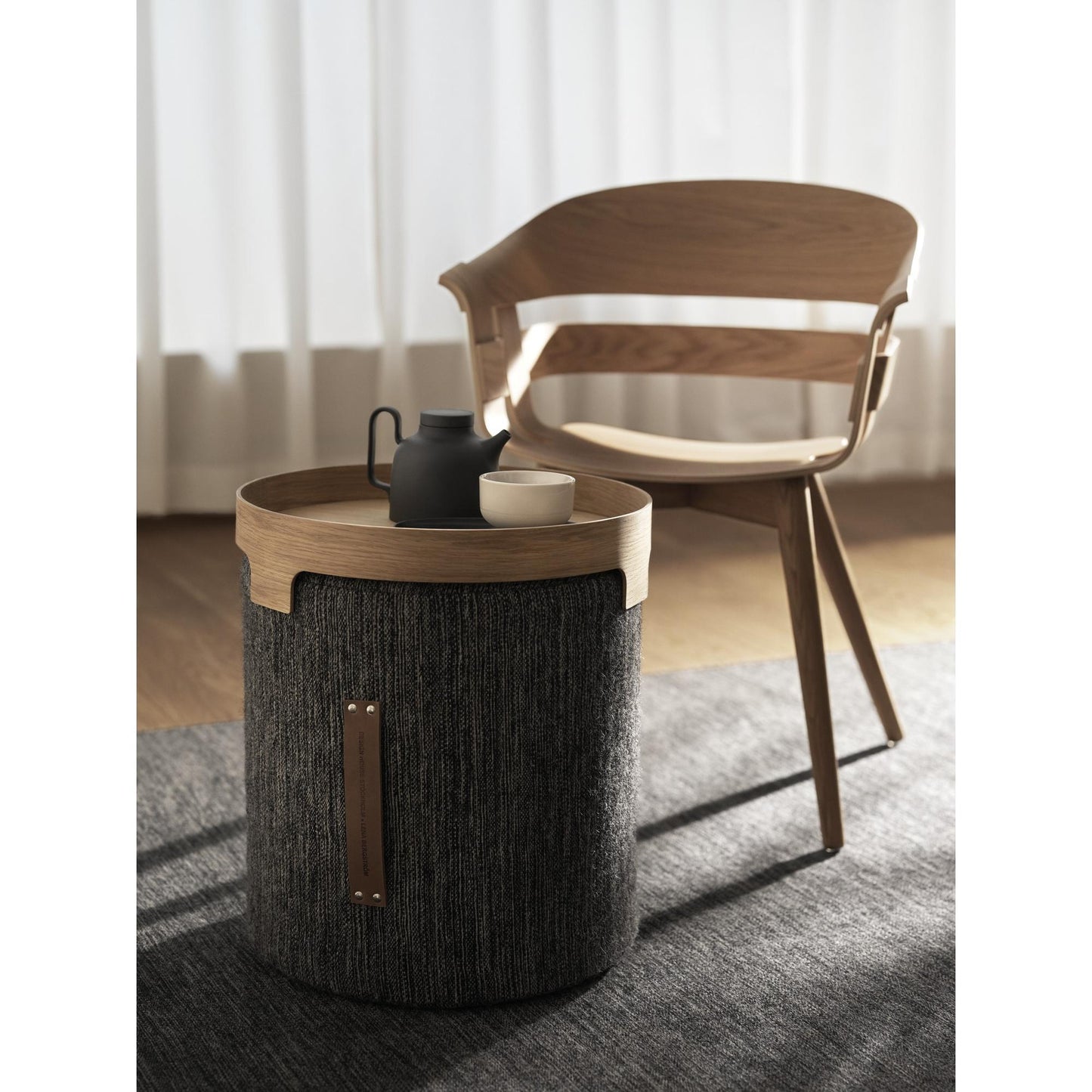Design House Stockholm Bridge Tray Dark Oak