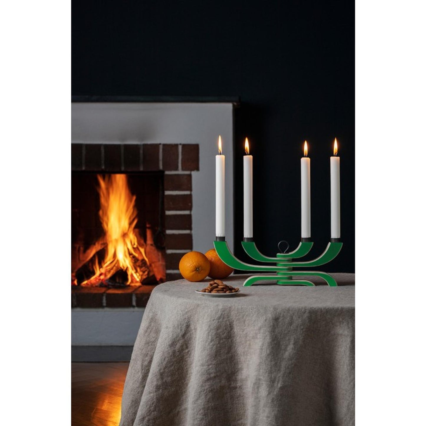 Design House Stockholm Nordic Light 4-Arms Candlestick Green