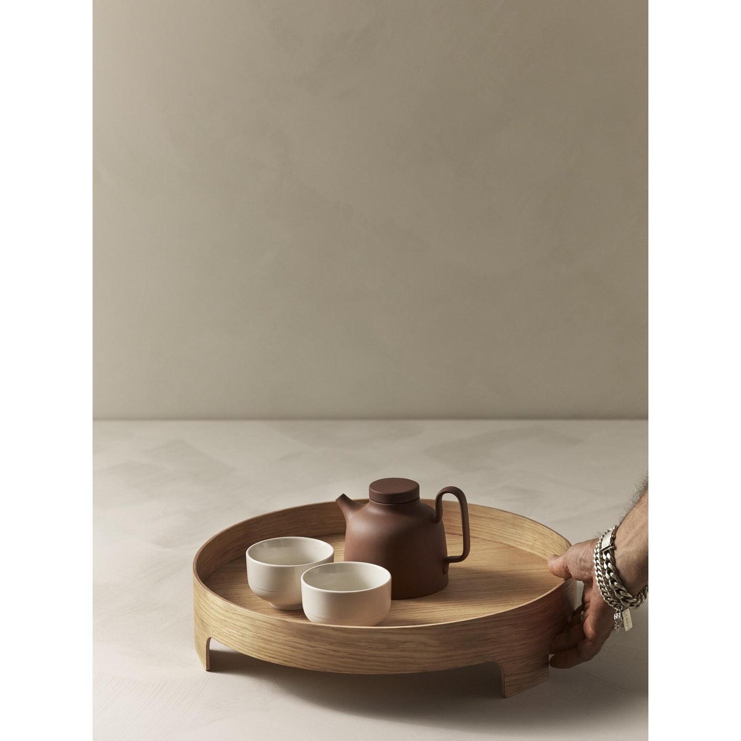 Design House Stockholm Bridge Tray Dark Oak