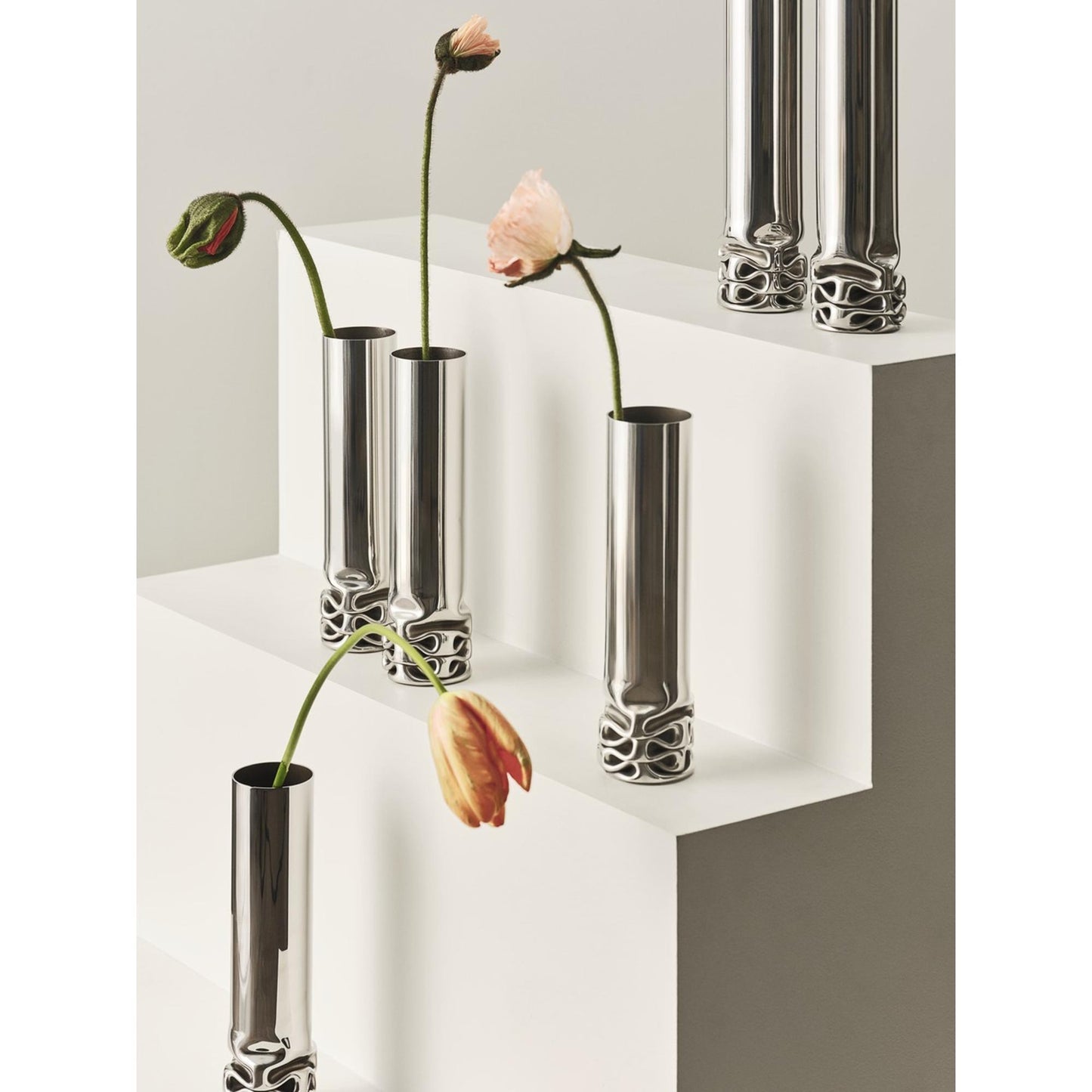 Design House Stockholm Hydraulic Vase Stainless Steel