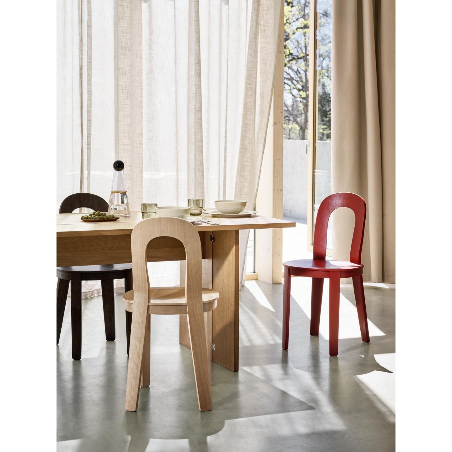 Design House Stockholm Oliva Dining Chair Dark Oak