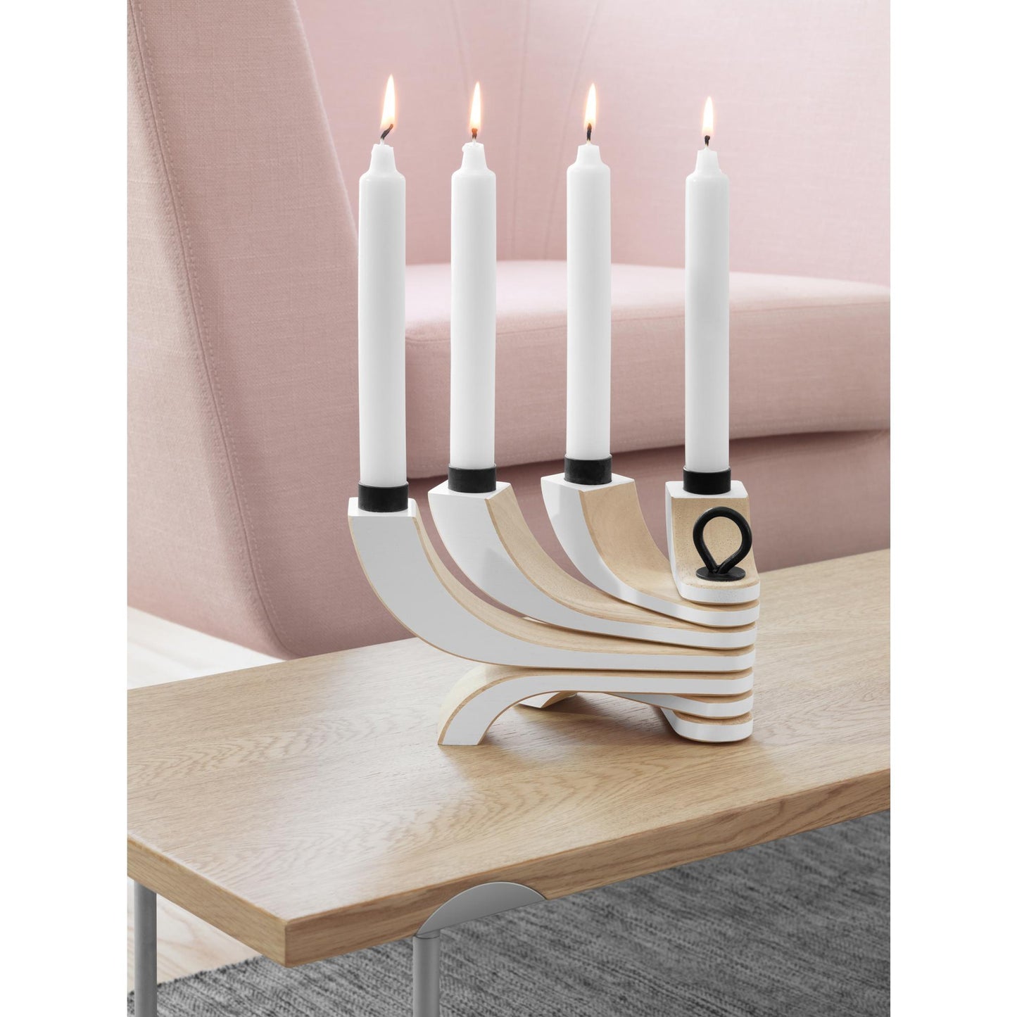 Design House Stockholm Nordic Light 4-Arms Candlestick Red