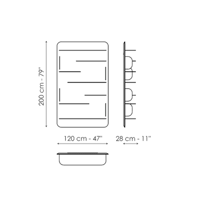 BLABLA - Open wall-mounted wooden bookcase (Request Info).