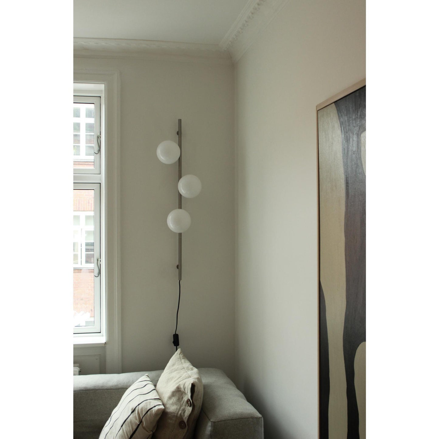 Edgeform Stringball 3 Wall Lamp Nickel