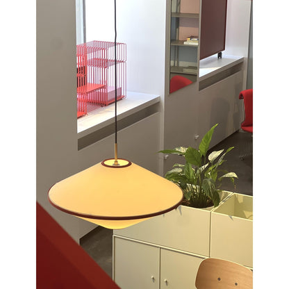 Edgeform Tafta Pendant Ø65 Red/Off-White