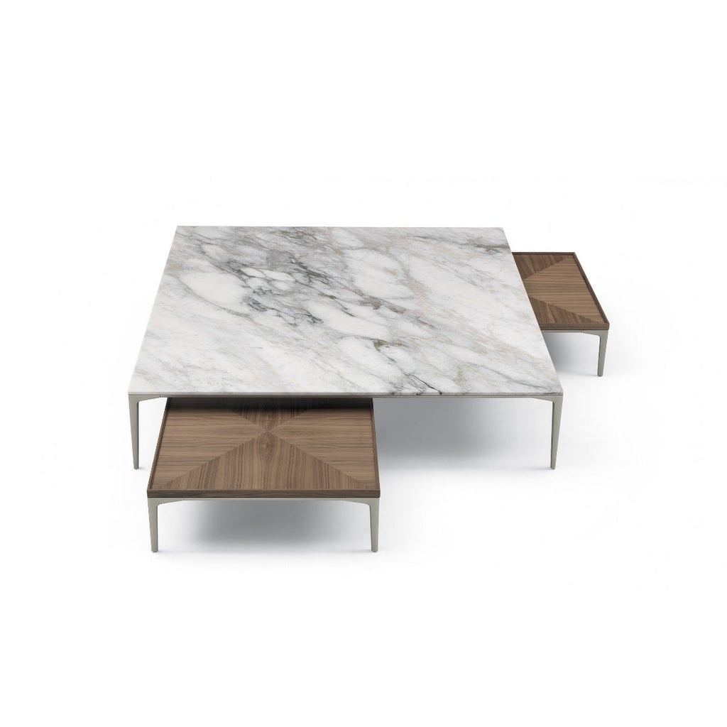Tray Table (Size: 1350 x 1350 x H300 (mm) Top: 191 nero marquinia opaco / matt Base: 13 nero)