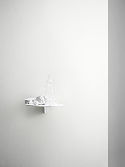 Museum shelf, white