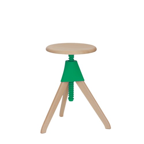 TOM AND JERRY - THE WILD BUNCH - Height-adjustable beech stool.