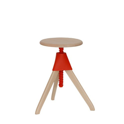 TOM AND JERRY - THE WILD BUNCH - Height-adjustable beech stool.