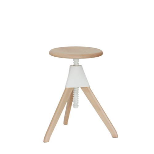 TOM AND JERRY - THE WILD BUNCH - Height-adjustable beech stool.