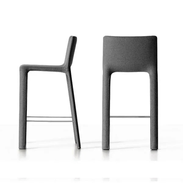 JOKO - High upholstered stool with back (Request Info).
