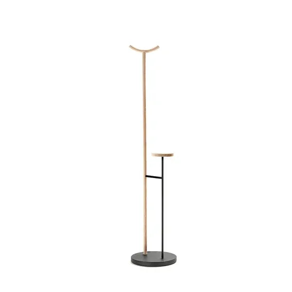 KIGI - Aluminium and wood coat stand.