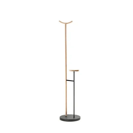 KIGI - Aluminium and wood coat stand.