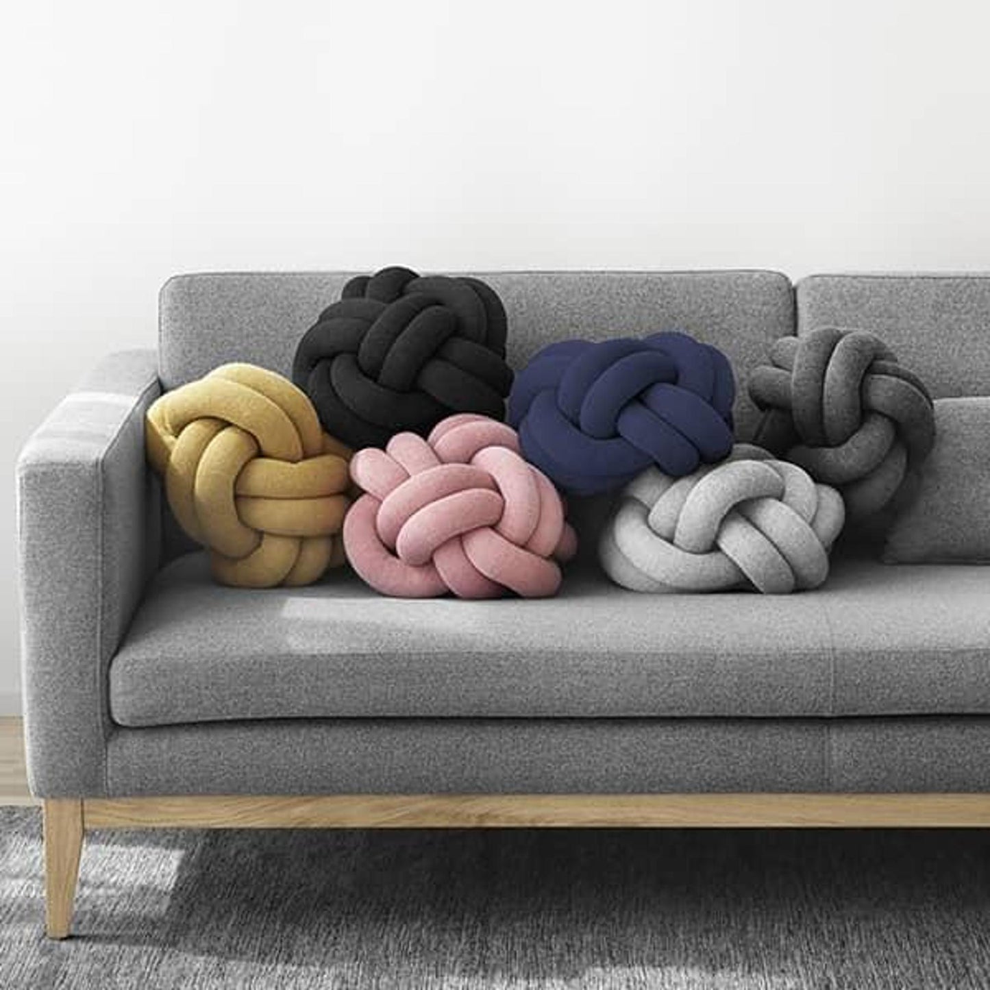 Design House Stockholm Knot Cushion Forest Green