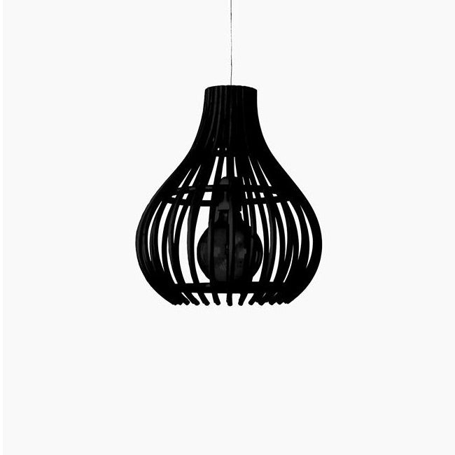BULB - Rattan pendant lamp.