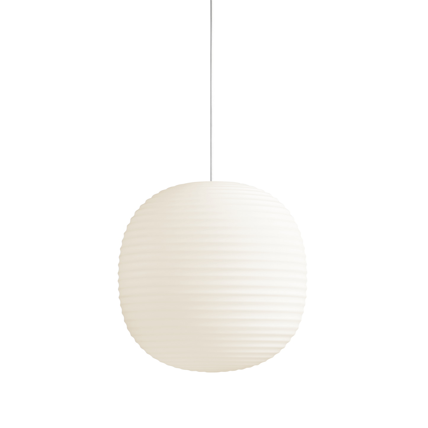Lantern Pendant Lamp in Large by NEW WORKS #Santos Palisander/ Black Leather