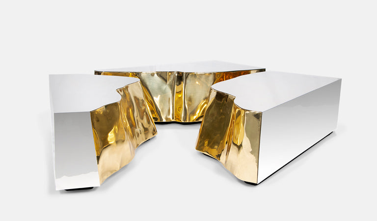 LAPIAZ SMALL - Metal coffee table for living room (Request Info).