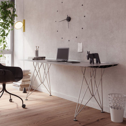 Rectangular Stainless Steel Writing Desk Table B Desk by Bd Barcelona Design