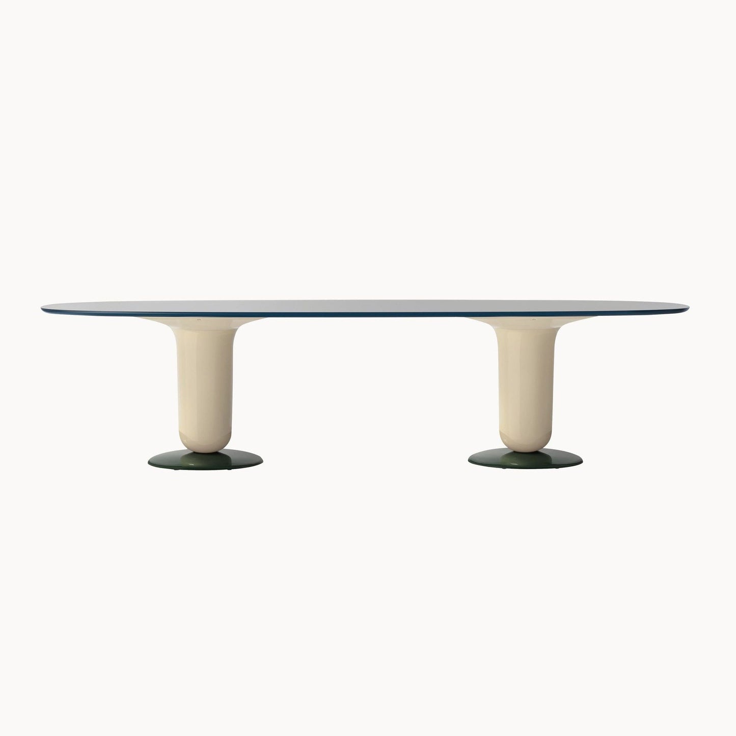 Oval Glass-Fibre Table Explorer 6 by Bd Barcelona Design #Ivory