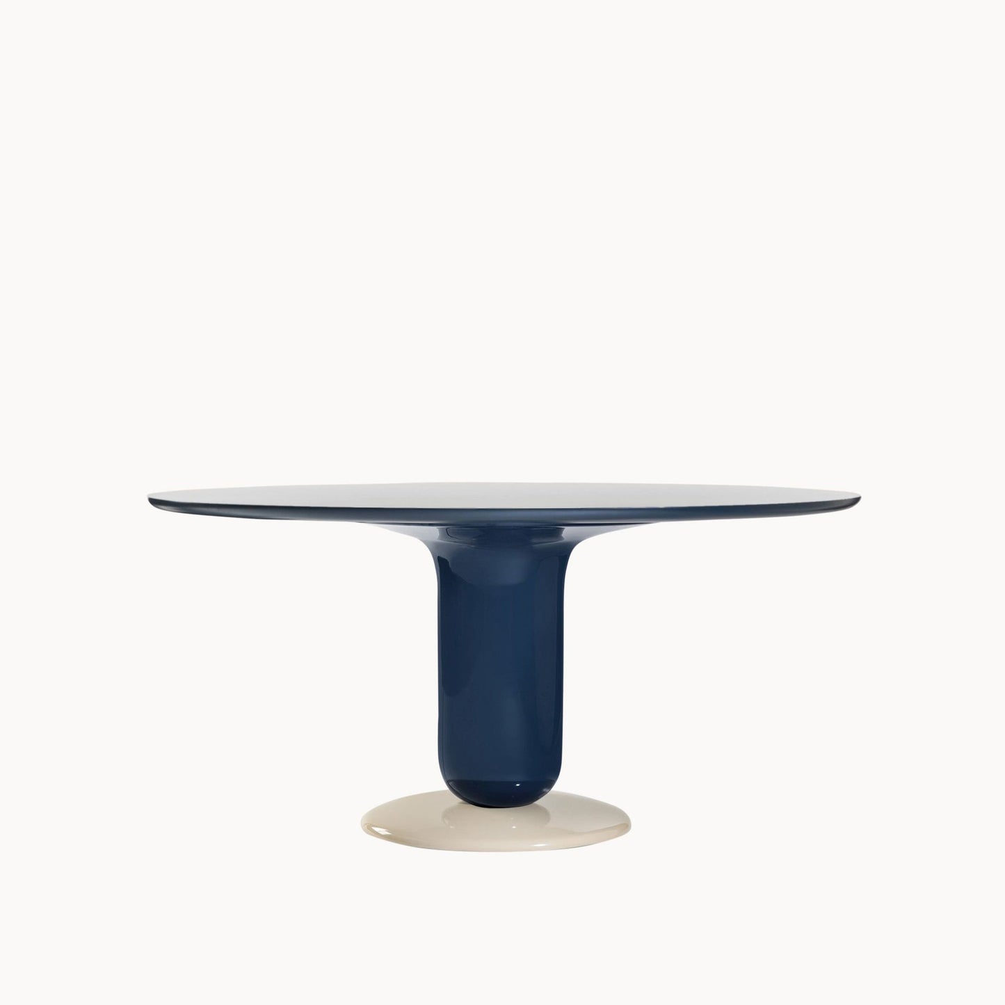 Round Glass-Fibre Table Explorer 4 by Bd Barcelona Design #Blue