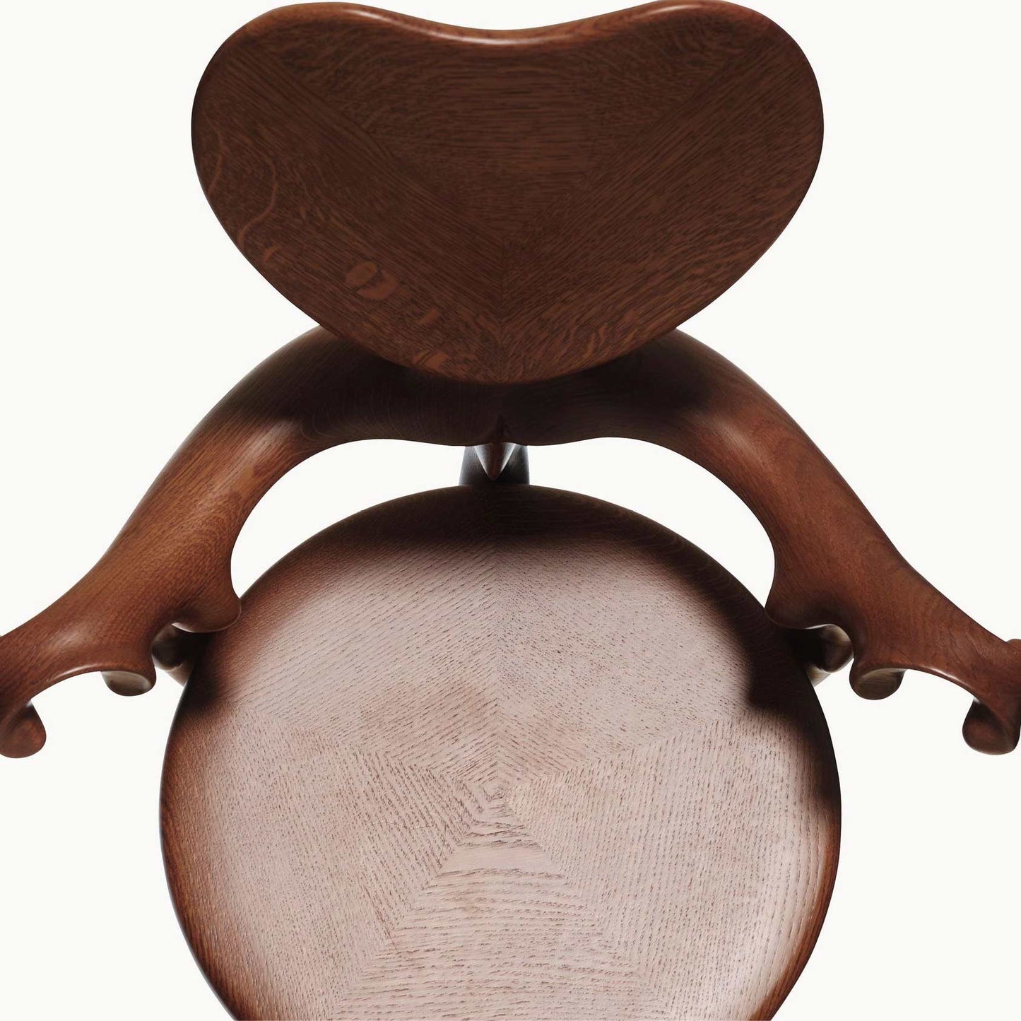 Solid wood chair with armrests Calvet by Bd Barcelona Design