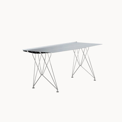 Rectangular Stainless Steel Writing Desk Table B Desk by Bd Barcelona Design