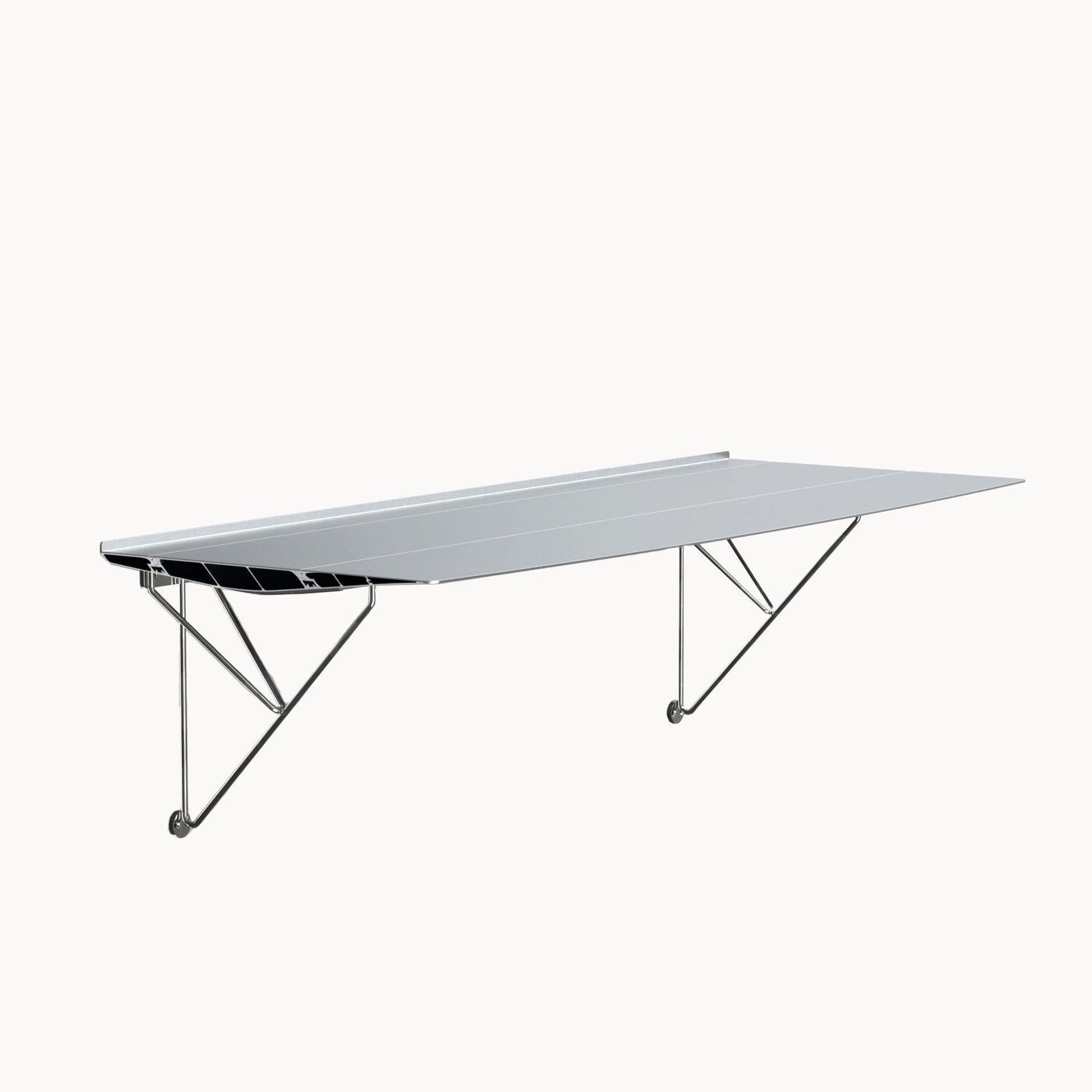 Rectangular stainless steel wall desk Table B Desk by Bd Barcelona Design