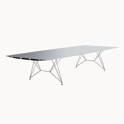 Rectangular Aluminium Dining Table B 150 by Bd Barcelona Design