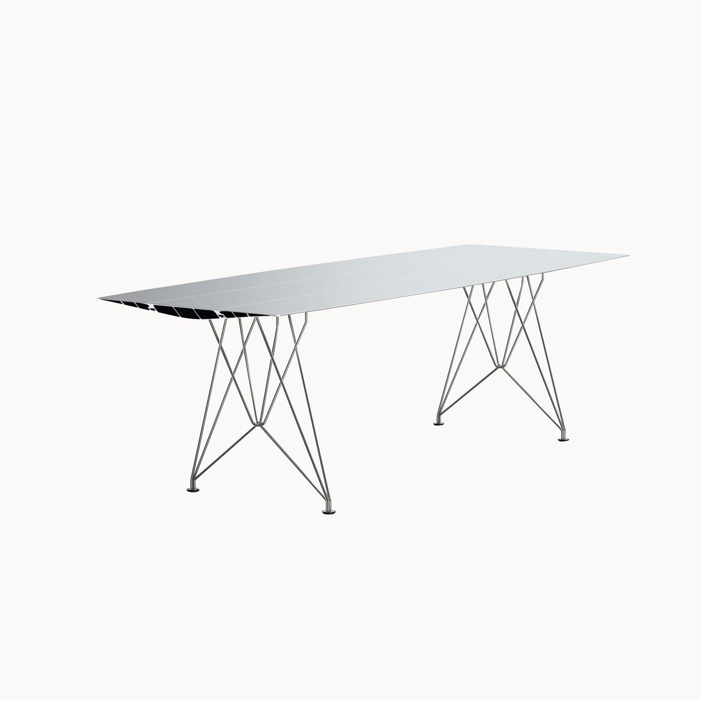 TABLE B 90 - Rectangular stainless steel table