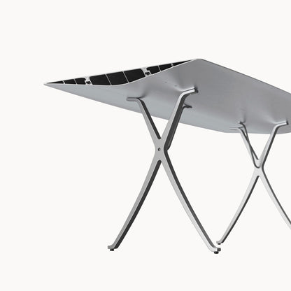 TABLE B 90 - Rectangular aluminium table