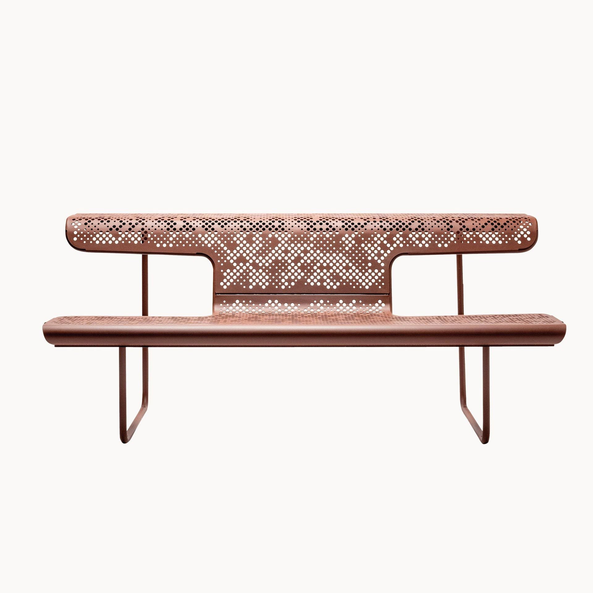 Steel Bench With Back El Poeta by Bd Barcelona Design #Corten