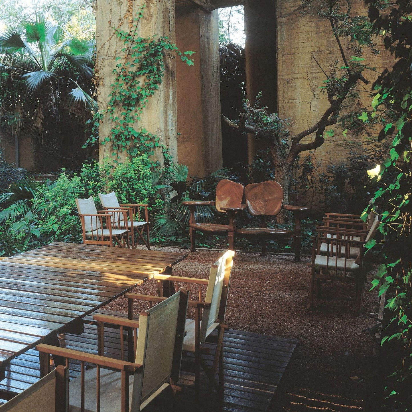 Solid Wood Bench With Back Batlló by Bd Barcelona Design