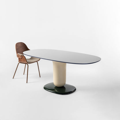 Oval Glass-Fibre Table Explorer 5 by Bd Barcelona Design #5A#Ivory