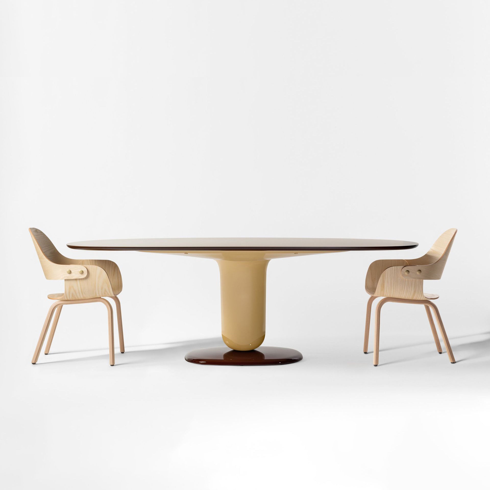 Oval Glass-Fibre Table Explorer 5 by Bd Barcelona Design #5B#Beige