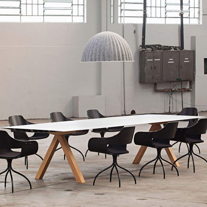 Rectangular Wooden Dining Table TABLE B 120 by Bd Barcelona Design