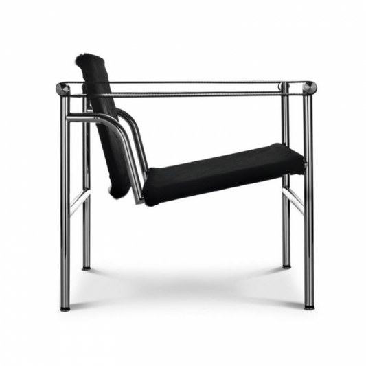 LC1 - 1 Fauteuil dossier basculant leather armchair.