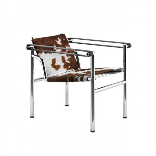 LC1 - 1 Fauteuil dossier basculant leather armchair.