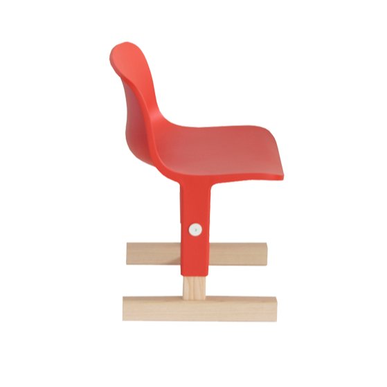 LITTLE BIG - Height-adjustable polypropylene kids chair.
