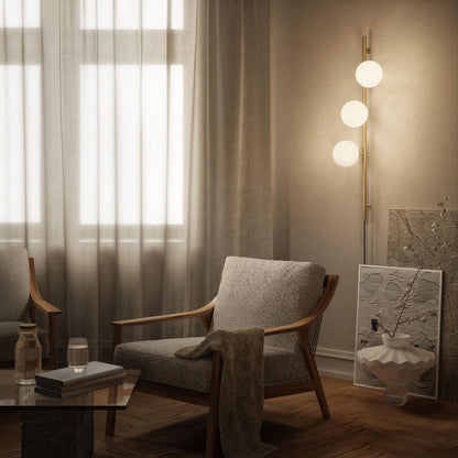 Edgeform Stringball 3 Wall Lamp Brass