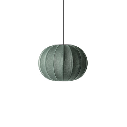 Knit-Wit Round Pendant Lamp Ø45 by Made By Hand #Tweed Green