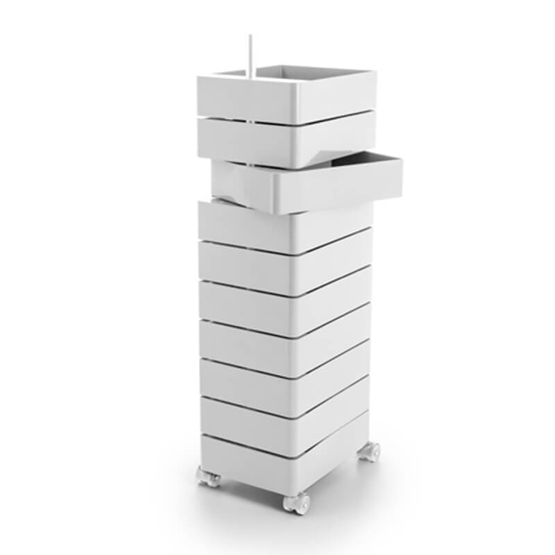 360° - ABS chest of 10 drawers with casters