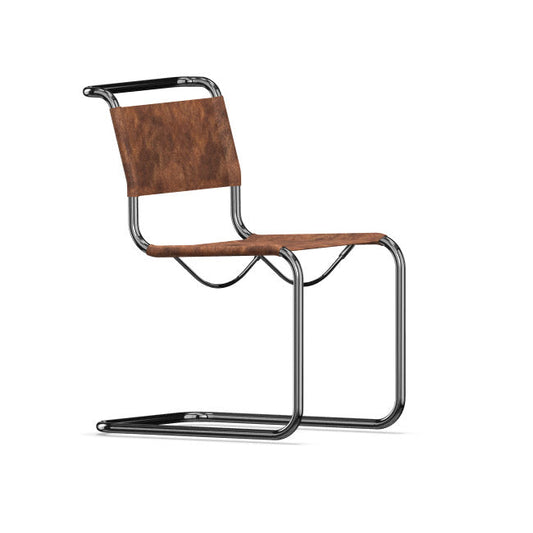 [Domestic Stock/In-Store Display] S 33 Cantilever Chair - chrome / leather
