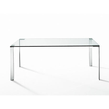 Liko Glass Glass And Steel Table (Request Info).