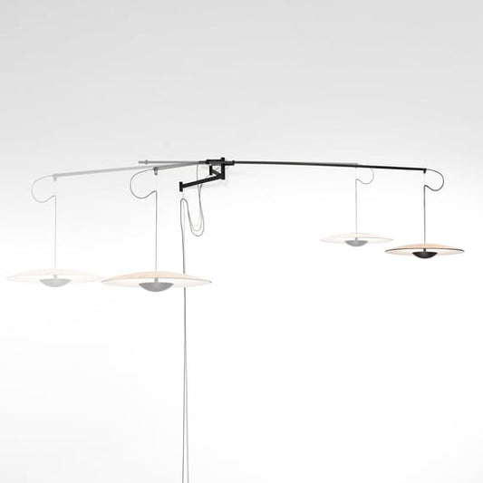 GINGER A XL 42 - LED adjustable carbon fibre wall lamp.