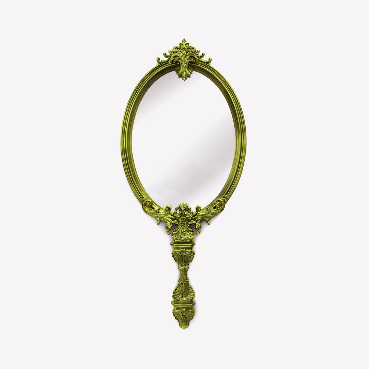 MARIE ANTOINETTE - Wall-mounted framed mahogany mirror.