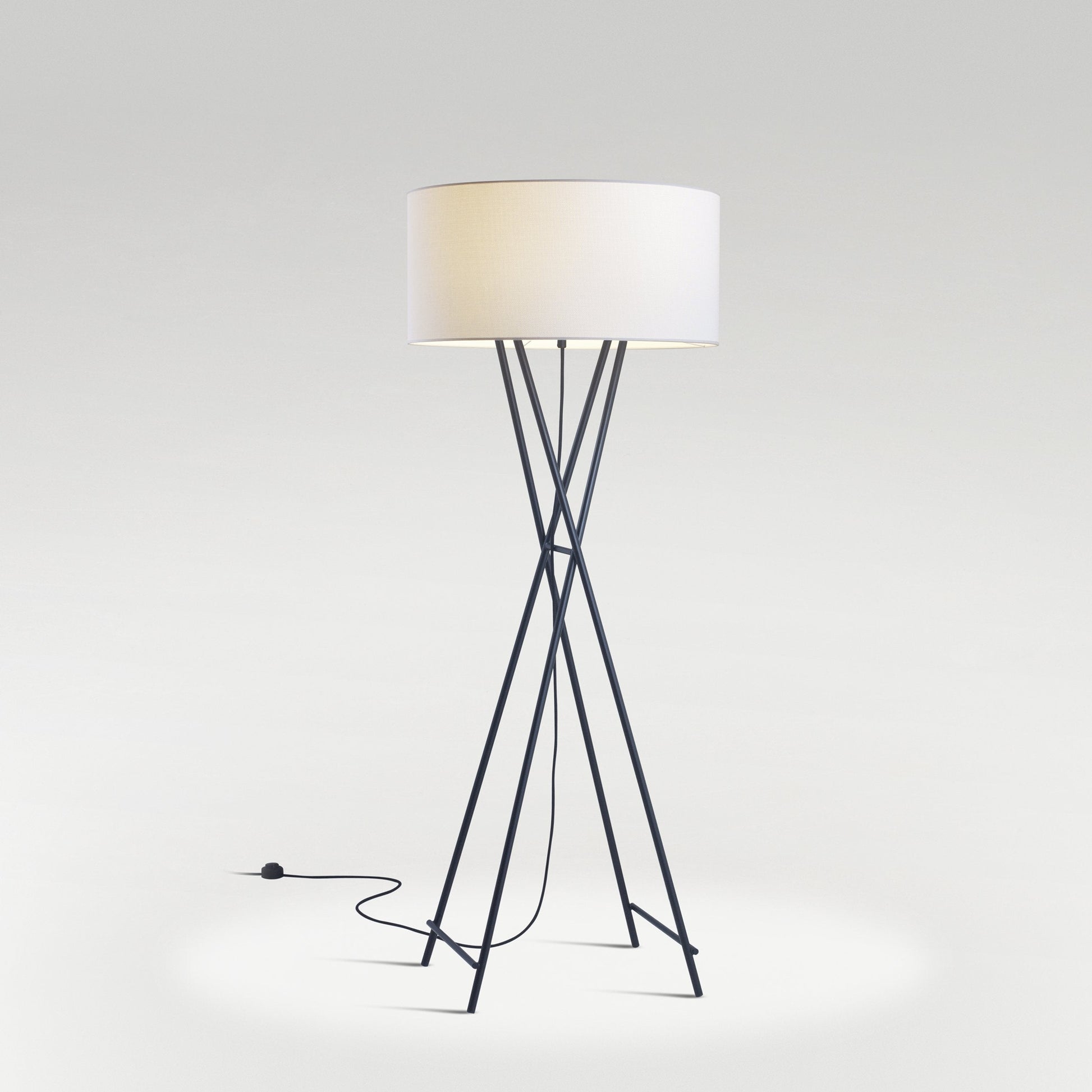 CALA METAL P145 - Iron floor lamp with PET shade (Request Info).