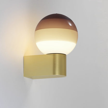 DIPPING LIGHT A1 - LED blown glass wall light with metal base