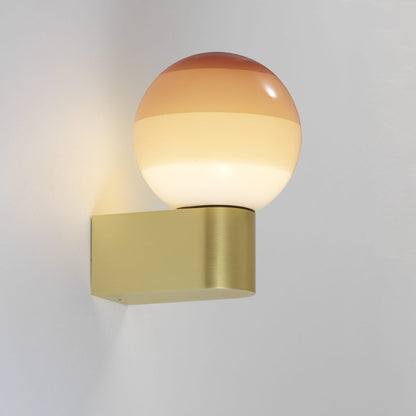 DIPPING LIGHT A1 - LED blown glass wall light with metal base